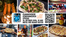 Lade das Bild in den Galerie-Viewer, Ticket für &quot;Flammkuchen Feinschmecker Special&quot; - am 19. Oktober 2024
